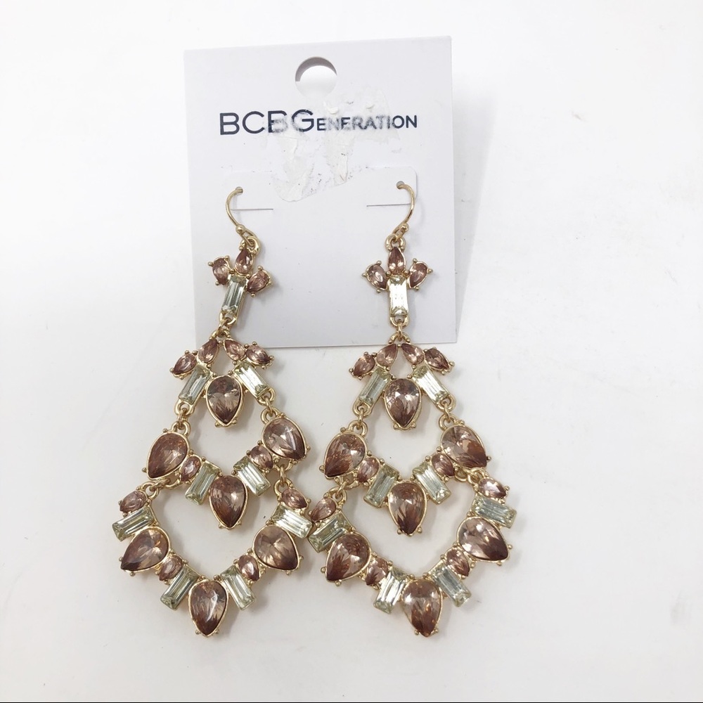 BCBG | Pink and Gold Earrings NWT